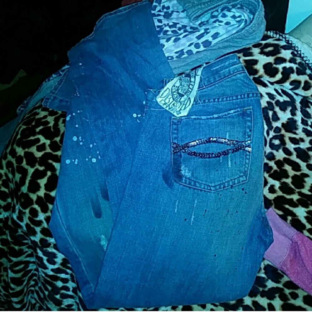 RARE Abercrombie destroyed Bling jeans!